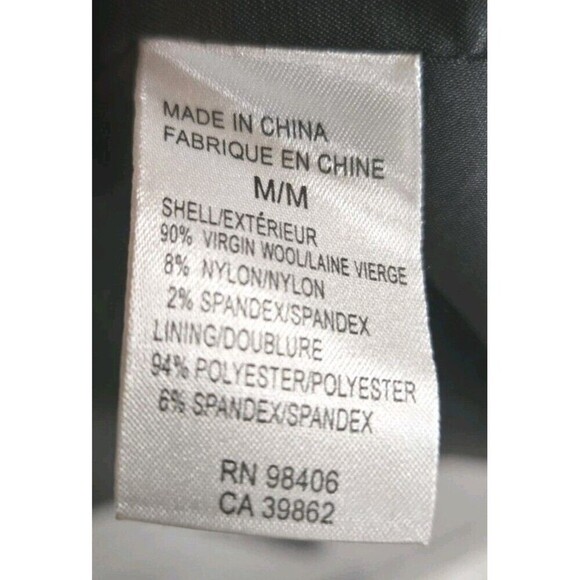 Theory Pea Coat Women's Medium Gray Wool Blend Double Breast Belted Lined - Picture 8 of 9